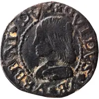 Quattrino - Guidobaldo I of Montefeltro Casteldurante, square shield