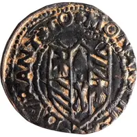 Quattrino - Guidobaldo I of Montefeltro Casteldurante, square shield