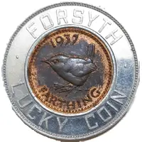 Encased Farthing - Forsyth Lucky Coin George VI