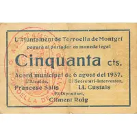 50 Céntimos Torroella de Montgrí