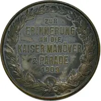 Medal - Wilhelm II - Imperial war exercise of 1909