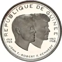 200 Francs Guinéens John and Robert Kennedy