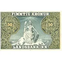 50 Krónur - Christian X Landssjóður Íslands