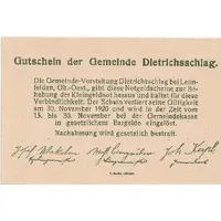 50 Heller Dietrichschlag bei Leonfelden