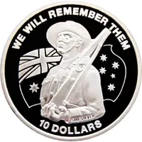 10 Dollars - Elizabeth II ANZAC Day - Rifle