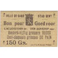 150 grammes de pain - Ville de Gand