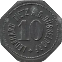 10 Pfennig - Düsseldorf Leonhard Tietz A.G.