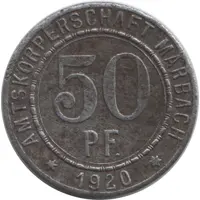50 Pfennig - Marbach Friedrich Schiller