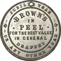 Medal - Victoria Brown’s Drapery, Peel