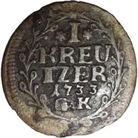 1 Kreuzer - Ernest Louis