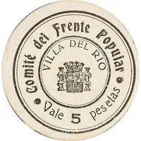5 Pesetas Villa del Río