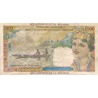 20 Nouveaux Francs / New Francs Overprint on P#52 - 1000 Francs