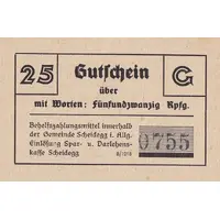 25 Reichspfennig Scheidegg im Allgäu