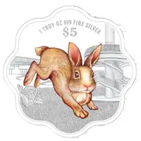 5 Dollars Year of the Rabbit