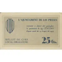 25 Céntimos Les Preses