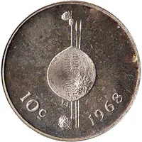 10 Cents - Sobhuza II Independence