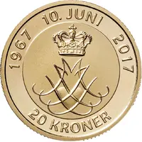 20 Kroner - Margrethe II Royal Golden Wedding