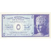 5 Piastre Italian occupation