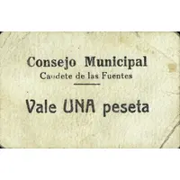1 Peseta Caudete de las Fuentes