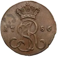 Grosz koronny / Z MIEDZI KRAIOWEY / - Stanisław August Poniatowski Warszawa mint