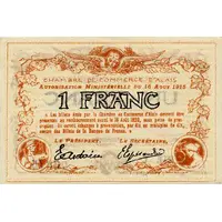 1 Franc - Chambre de commerce d'Alais [Alès, 30]