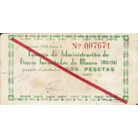 2 Pesetas Blanca
