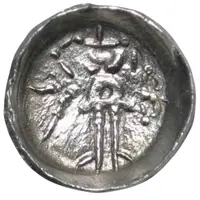 1 Obol Antiochos imitation, Samarqand, stylized archer, bow to the right, KYDR