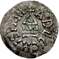 Denier - Adelchis temple