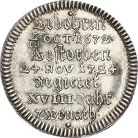 1⁄12 Thaler - Ernest Louis Death