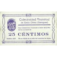 25 Céntimos Cinco Olivas
