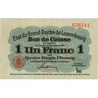 1 Francs / 80 Pfennig