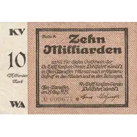 10 000 000 000 Mark Konsum-Verein Wohlfahrt