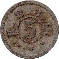 5 Pfennig - Buer in Westfalen K.B.J. III