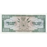 1000 Francs overprint