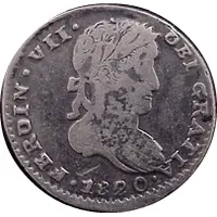 1 Real - Fernando VII Zacatecas - Royalist Coinage