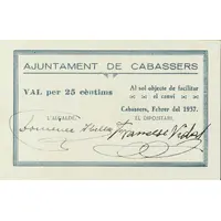 25 Céntimos Cabassers