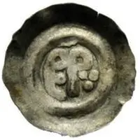 1/2 Siliqua - Perctarit Posthumous, thick monogram