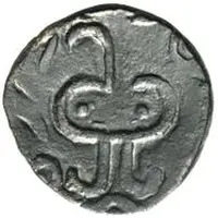 Unknown Æ - Anonymous Kangju, 3rd period, facing left, retrograde tamgha, with two dots