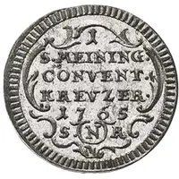 1 Kreuzer - August Frederick Charles