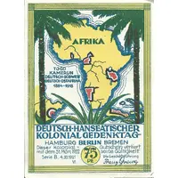 75 Pfennig Deutsch-Hanseatischer Kolonialgedenktag - B6: V. Bismarck