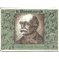 75 Pfennig Deutsch-Hanseatischer Kolonialgedenktag - B6: V. Bismarck