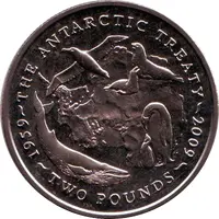 2 Pounds - Elizabeth II Antarctic Treaty