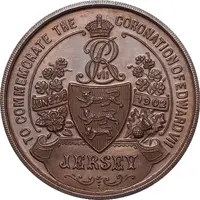 Medal Coronation of King Edward VII, Copper