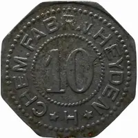 10 Pfennig - Radebeul Chem. Fabr. v. Heyden