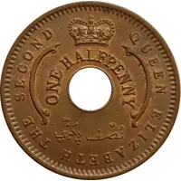 1/2 Penny - Elizabeth II