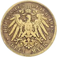 3 Mark - Louis III Golden Wedding Anniversary - Pattern