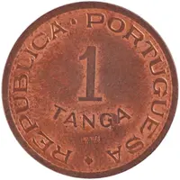 1 Tanga - Republic Pattern, Lisboa mint