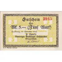 5 Mark F. Thörl's Vereinigte Harburger Oelfabriken