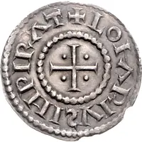 Denier - Lothair I Palace mint, temple