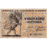 25 Centimes - Chambre de Commerce d'Arras [62]